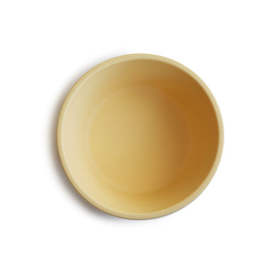 Mushie skål med sugekop i silikone - Pale daffodil/gul