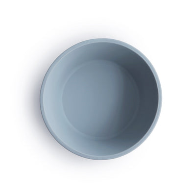Mushie skål med sugekop i silikone - Powder blue