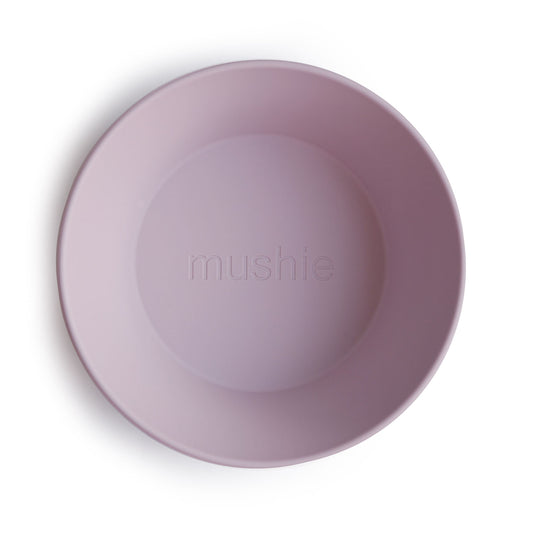 Rund skål fra Mushie - 2 stk Soft Lilac
