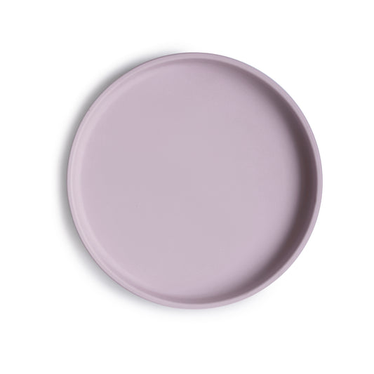 Mushie tallerken i silikone med sugekop -  Soft lilac/lys lilla