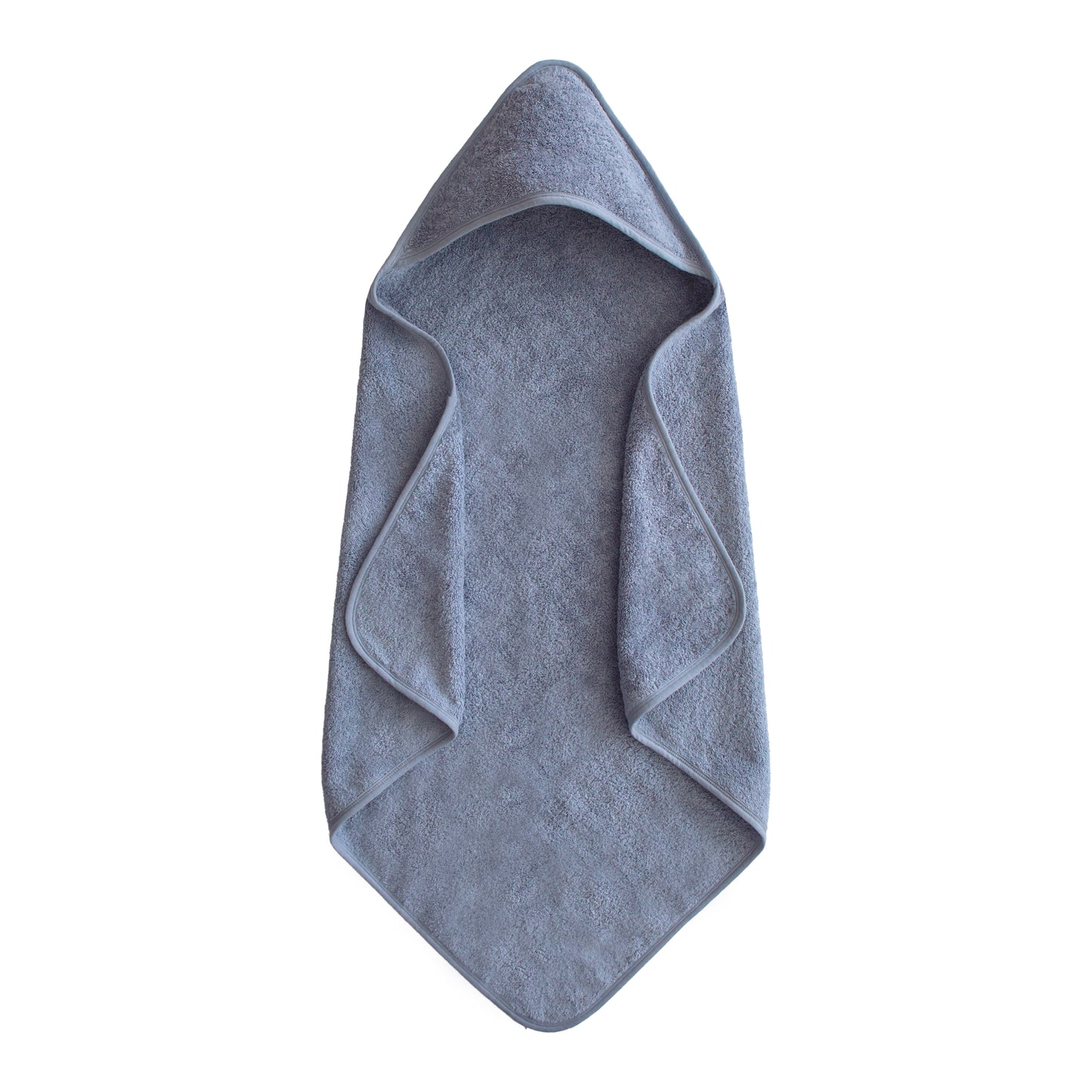 Økologisk håndklæde med hætte fra Mushie - blå